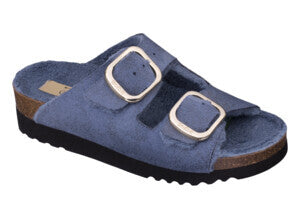 Calzatura Ilary Fluffy Vintage Microfibre Woman Blue 37