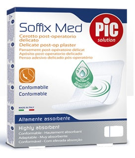 Cerotto Pic Soffix Med In Tnt Con Tampone Centrale Assorbente Sterile Monouso 30X10 Cm Sterili Antibatterico 3 Pezzi