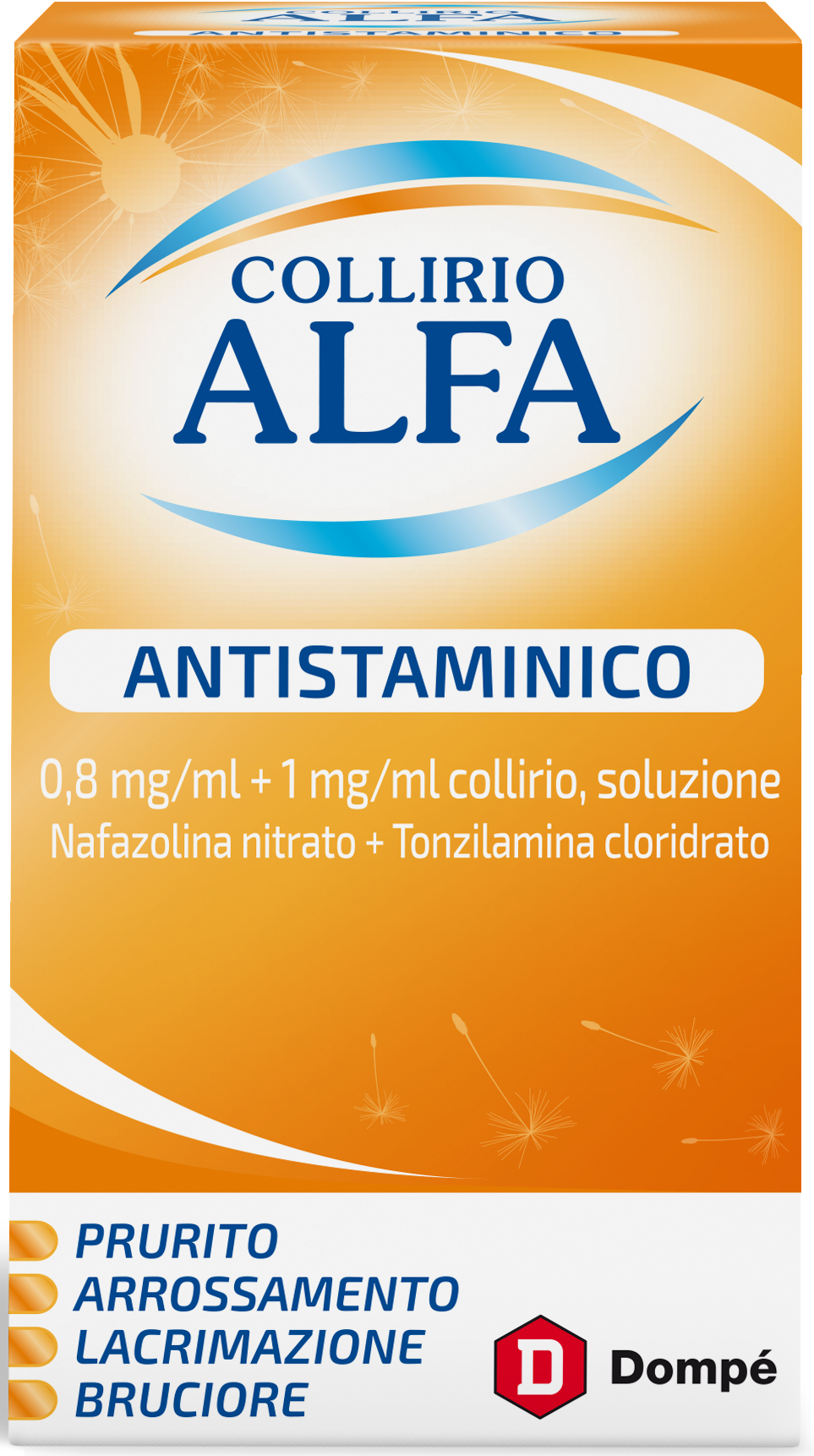 COLLIRIO ALFA ANTISTAMINICO 0,8 MG/ML + 1 MG/ML COLLIRIO, SOLUZIONE