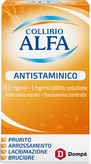 COLLIRIO ALFA ANTISTAMINICO 0,8 MG/ML + 1 MG/ML COLLIRIO, SOLUZIONE