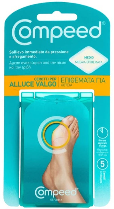 Compeed Cerotti Per Alluce Valgo 5 Pezzi