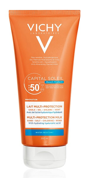 Vichy Capital Soleil Solare Latte Multi-Protezione 50+SPF 200 ml - Vichy Capital Soleil Solare Latte Multi-Protezione 50+SPF 200 ml