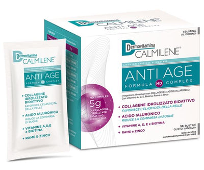Dermovitamina Calmilene Antiage Ia A Base Di Collagene E Acido Ialuronico Polvere 30 Bustine Gusto Vaniglia
