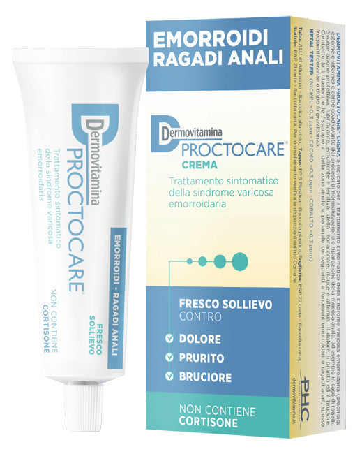 Dermovitamina Proctocare Crema Emorroidi Ragadi Anali 30 Mlcon Cannula - Dermovitamina Proctocare Crema Emorroidi Ragadi Anali 30 Mlcon Cannula