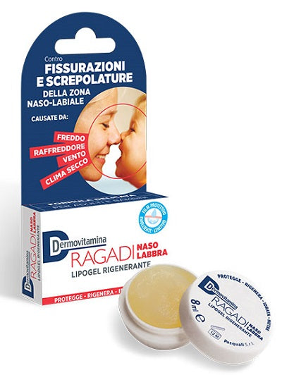 Dermovitamina Ragadi Naso E Labbra Balsamo Riparatore 8ml - Dermovitamina Ragadi Naso E Labbra Balsamo Riparatore 8ml