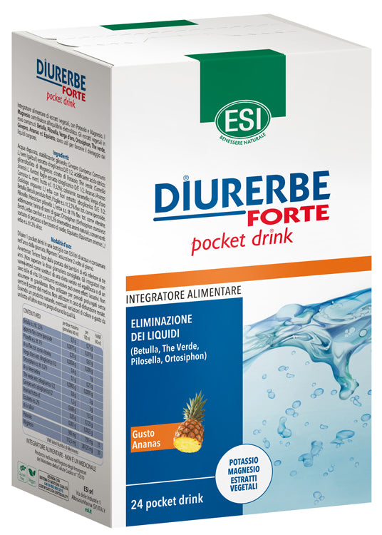 Diurerbe Forte Pocket Drink Ananas 24 X 20 Ml - Diurerbe Forte Pocket Drink Ananas 24 X 20 Ml