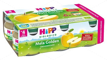 Hipp Bio Omogeneizzato Mela Golden 100% 6X80 G