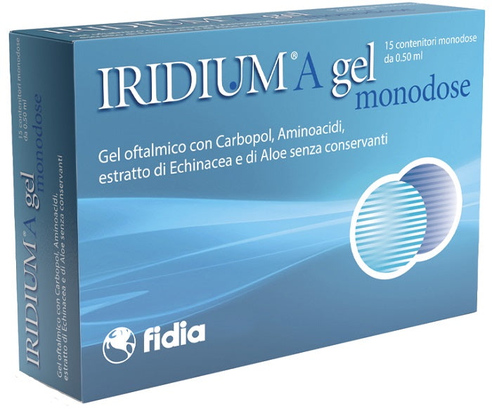 Iridium A Gel Oftalmico Monodose 15 Contenitori Da 0,50 Ml - Iridium A Gel Oftalmico Monodose 15 Contenitori Da 0,50 Ml