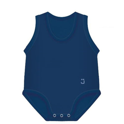 J Bimbi Body 0-36M Bio Cotton Summer Blu Scuro