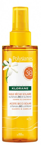 Klorane Olio Secco Solare Corpo E Capelli SPF30 200ml - Klorane Olio Secco Solare Corpo E Capelli SPF30 200ml