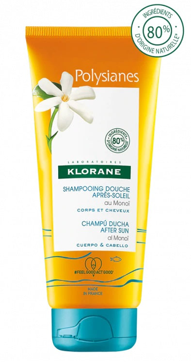 Klorane Shampoo Doccia Doposole Corpo Capelli 200ml