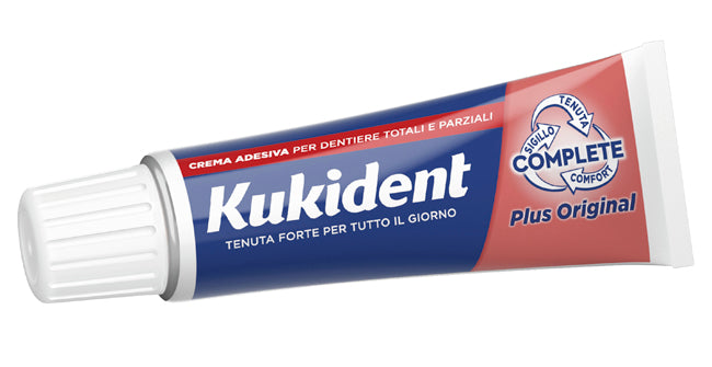 Kukident Plus Original Crema Adesiva Dentiere 40 G - Kukident Plus Original Crema Adesiva Dentiere 40 G