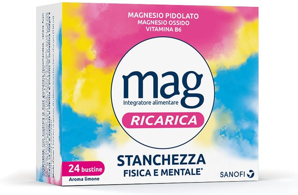Mag Ricarica 24 Ore - 24 Bustine - Aroma Limone - Mag Ricarica 24 Ore - 24 Bustine - Aroma Limone