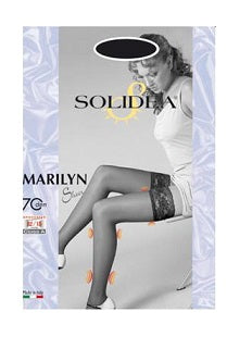 Solidea Calza Autoreggente 70 Denari Marilyn Sheer - Visone