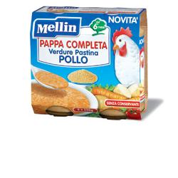 Mellin Pappa Completa Pollo 250 G 2 Pezzi