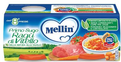 Mellin Primosugo Ragu&#039; Di Vitello 2 Vasetti Da 80 G