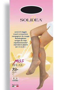 Solidea Gambaletto Miss Relax 70 Sheer Nero Tg 2 M