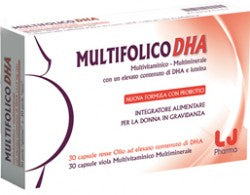 Multifolico Dha 30 Capsule Rosse + 30 Capsule Viola - Multifolico Dha 30 Capsule Rosse + 30 Capsule Viola