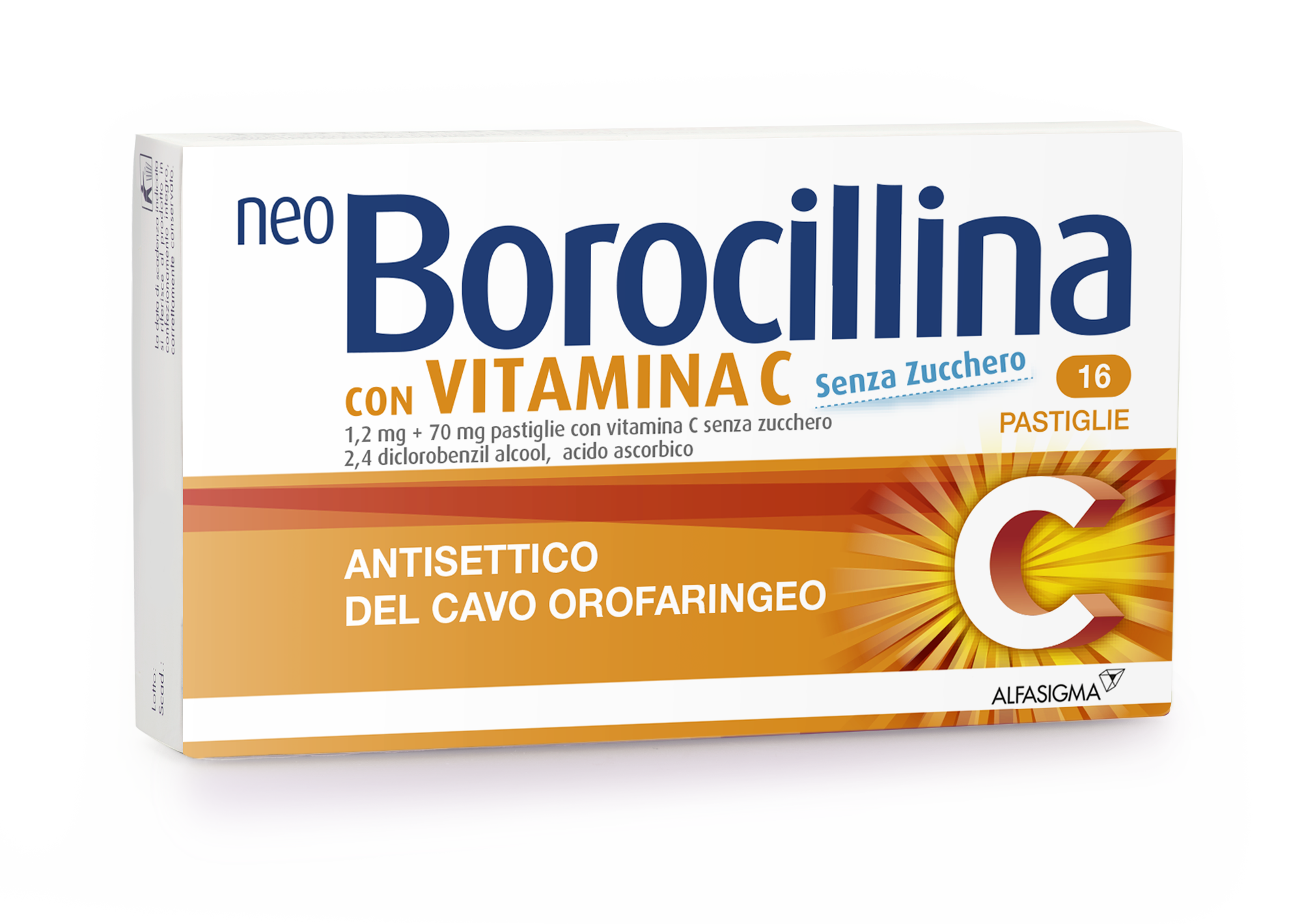 NEO BOROCILLINA "1,2 MG + 70 MG PASTIGLIE CON VITAMINA C SENZA ZUCCHERO"