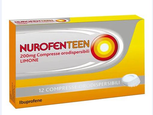 Nurofenteen 12 Compresse Orosolubili Limone 200mg - Nurofenteen 12 Compresse Orosolubili Limone 200mg