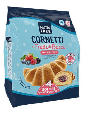 Nutrifree Cornetti Ai Frutti Di Bosco 4 Pezzi Da 60 G