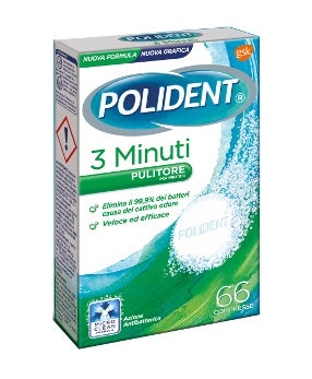 Polident 3 Minuti 66 Compresse - Polident 3 Minuti 66 Compresse