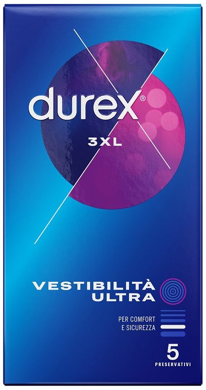 Preservativo Durex 3Xl Vestibilita&#039; Ultra 5 Pezzi