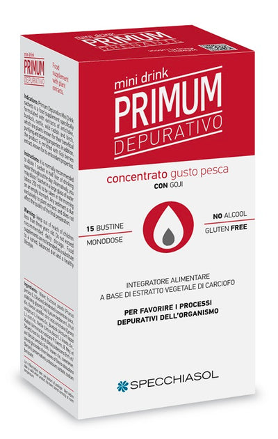 Primum Depurativo Minidrink Pesca 15 Stick Da 10 Ml