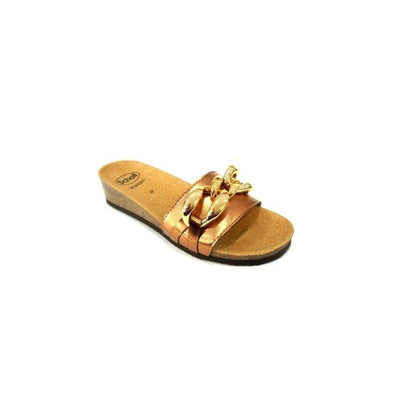 Ravello Laminated Synthetic+Chain Woman Bronze - N.36 Scholl