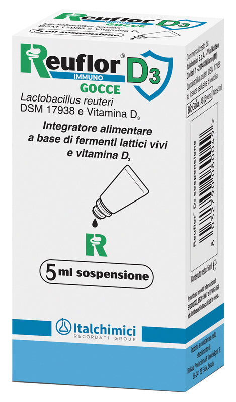 Reuflor D3 Gocce 5ml Nuova confezione Reuflor Immuno D3