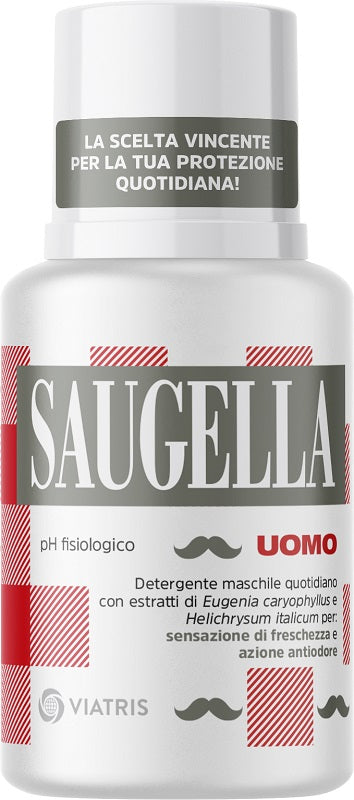 Saugella Uomo Ph Fisiologico Detergente Maschile Quotidiano100 Ml - Saugella Uomo Ph Fisiologico Detergente Maschile Quotidiano100 Ml