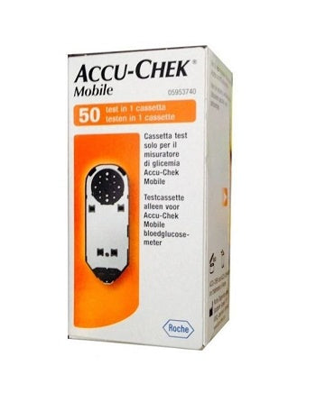 Strisce Misurazione Glicemia Accu-Chek Mobile 50 Test Mic 2