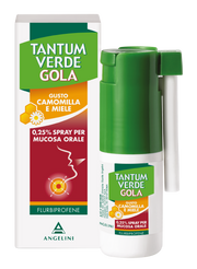 TANTUM VERDE GOLA 0,25% SPRAY PER MUCOSA ORALE GUSTO CAMOMILLA E MIELE