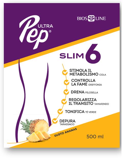 Ultra Pep Slim 6 Ananas 500 Ml Con Edulcorante - Ultra Pep Slim 6 Ananas 500 Ml Con Edulcorante