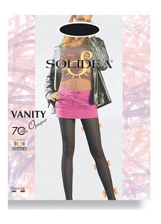 Solidea Collant Vita Bassa A Compressione Graduata 70 Denari Opaco Vanity - Moka