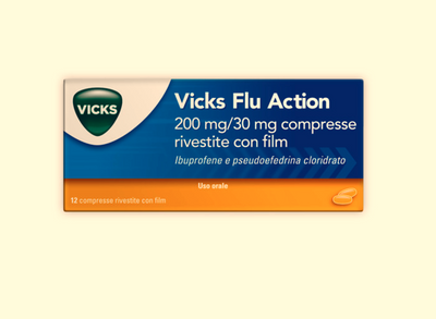 VICKS FLU ACTION 200 MG/30 MG COMPRESSE RIVESTITE CON FILM