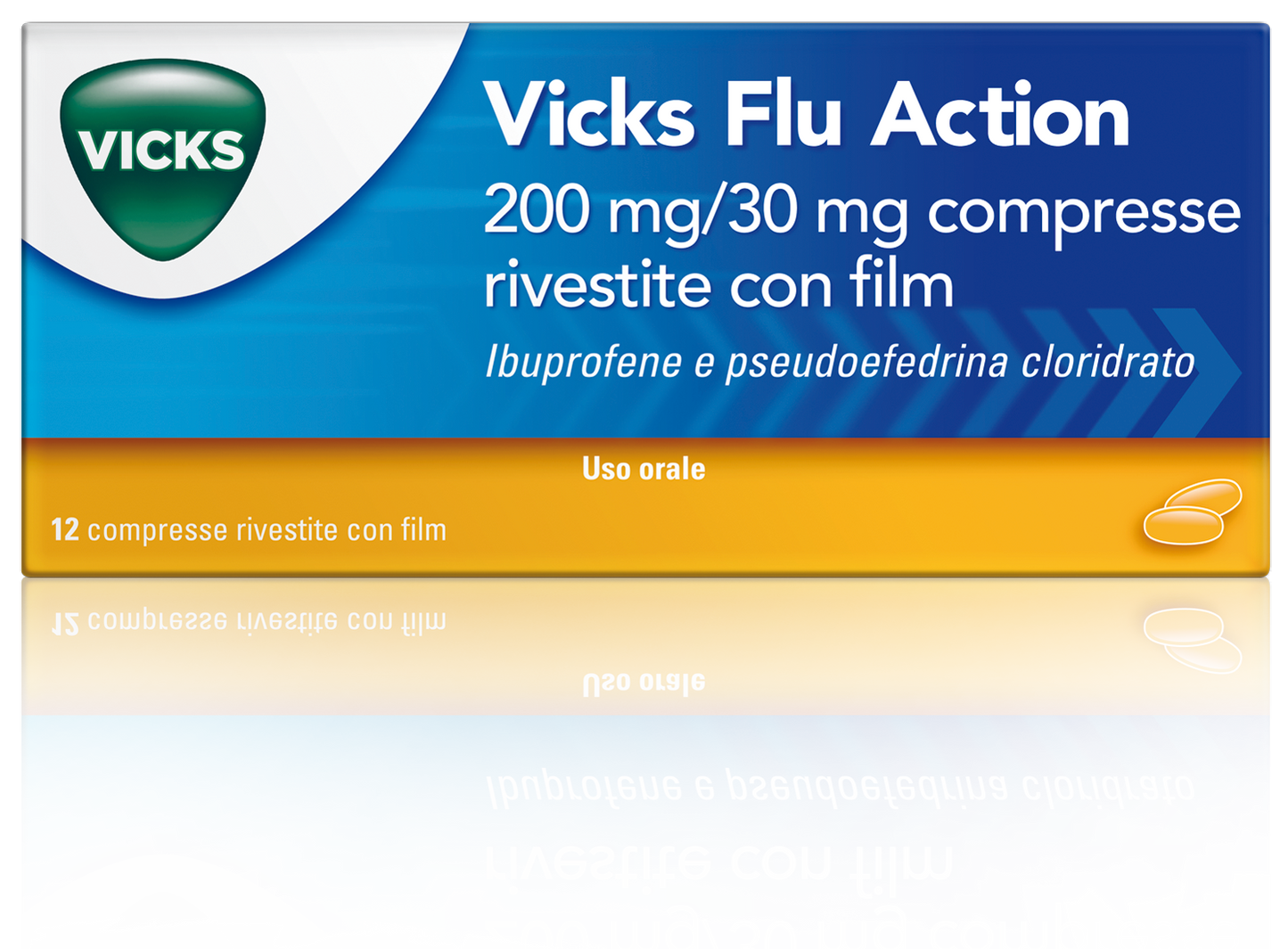 VICKS FLU ACTION 200 MG/30 MG COMPRESSE RIVESTITE CON FILM