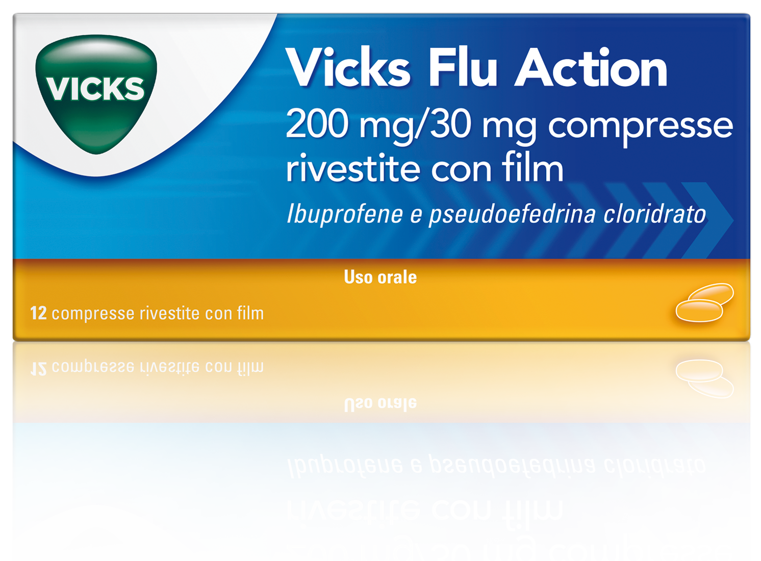 VICKS FLU ACTION 200 MG/30 MG COMPRESSE RIVESTITE CON FILM