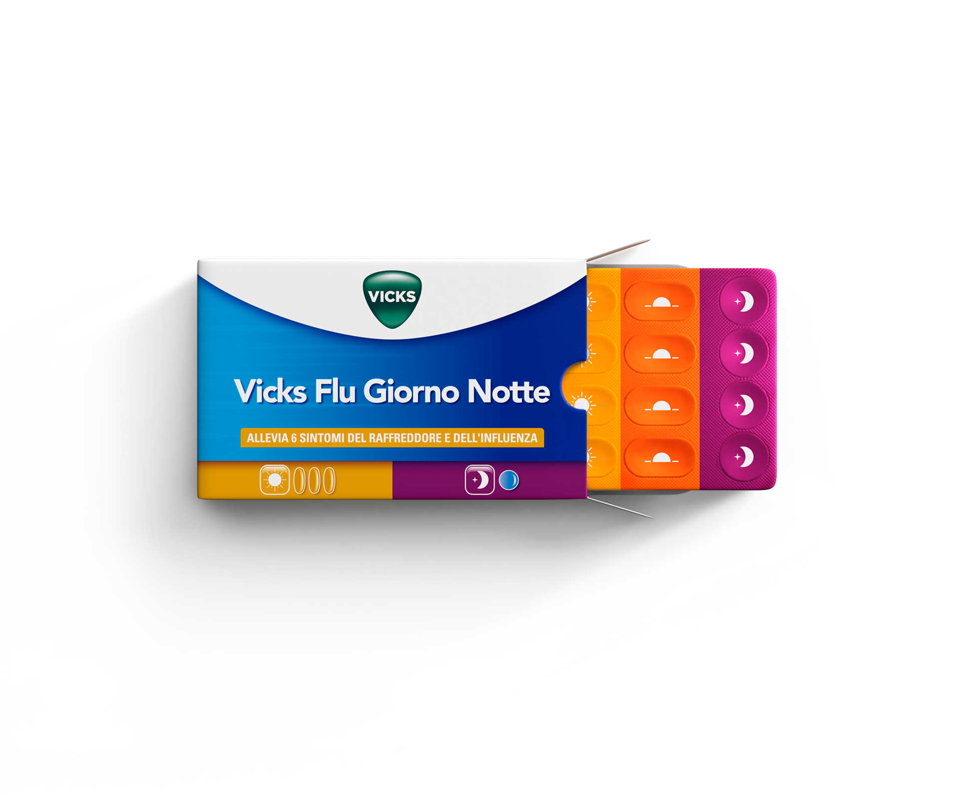 VICKS FLU GIORNO NOTTE COMPRESSE RIVESTITE CON FILM - VICKS FLU GIORNO NOTTE COMPRESSE RIVESTITE CON FILM