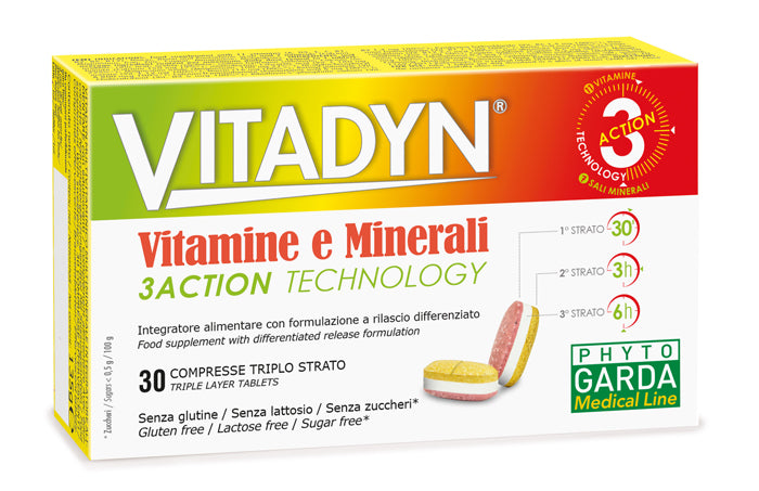 Vitadyn Vitamine/Minerali 30 Compresse Rilascio Differenziato - Vitadyn Vitamine/Minerali 30 Compresse Rilascio Differenziato